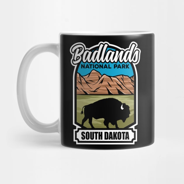 Badlands National Park South Dakota Bison by SouthDakotaGifts